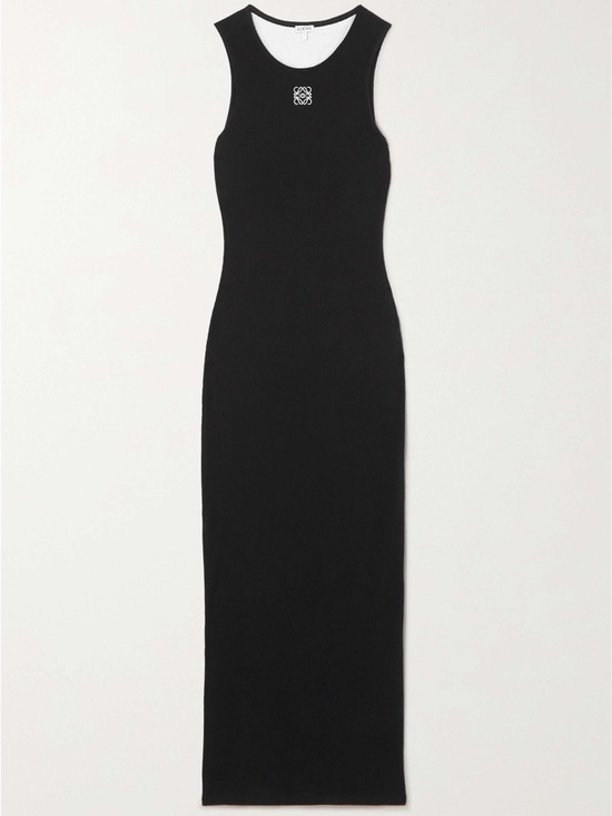 Loewe Dresses & Skirts - Loewe Black Sleeveless Ribbed Maxi Tank Dress